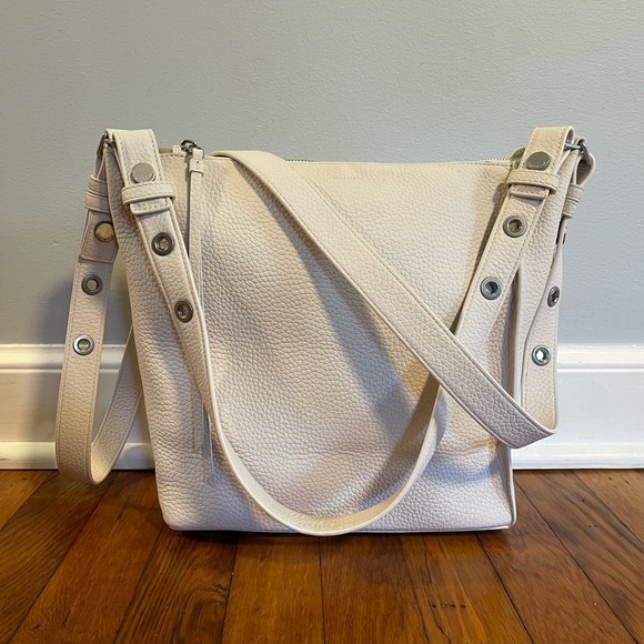 Beautiful AllSaints Leather Crossbody Handbag - Picture 1 of 8